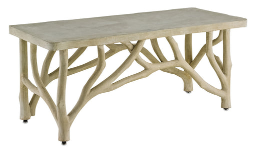 Currey and Company - 2038 - Table/Bench - Creekside - Portland/Faux Bois