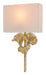 Currey and Company - 5178 - One Light Wall Sconce - Gingko - Chinois Antique Gold Leaf