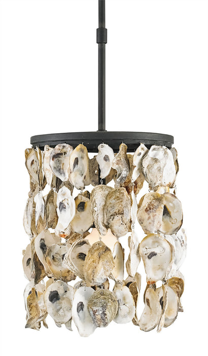 Currey and Company - 9250 - One Light Pendant - Stillwater - Blacksmith/Natural