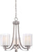 Minka-Lavery - 4103-84 - Three Light Chandelier - Parsons Studio - Brushed Nickel