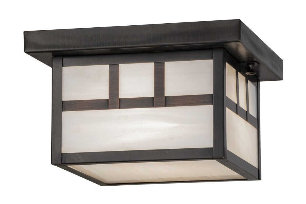 Meyda Tiffany - 51890 - One Light Flushmount - Hyde Park - Craftsman Brown