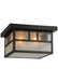 Meyda Tiffany - 52694 - Two Light Flushmount - Hyde Park - Craftsman Brown