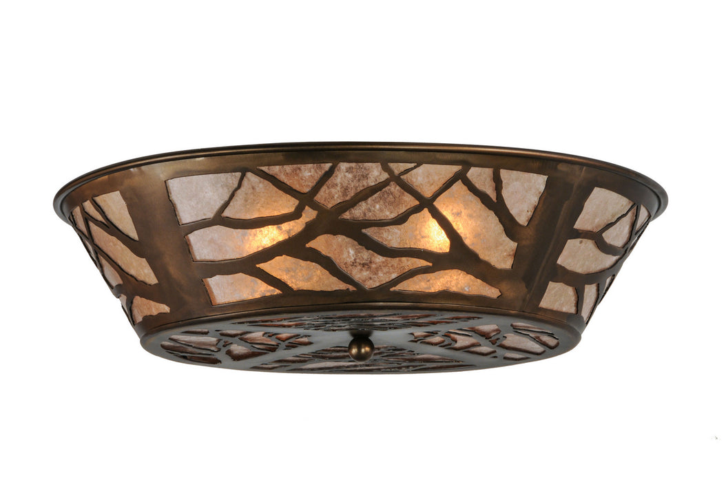 Meyda Tiffany - 52883 - Four Light Flushmount - Branches - Antique Copper