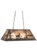 Meyda Tiffany - 66214 - Six Light Oblong Pendant - Deer At Lake - Steel