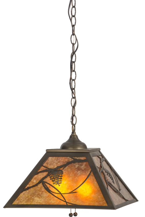 Meyda Tiffany - 73489 - Two Light Pendant - Whispering Pines - Antique Copper