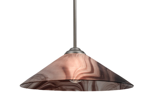 Meyda Tiffany - 74580 - One Light Pendant - Chambord Swirl - Brushed Nickel