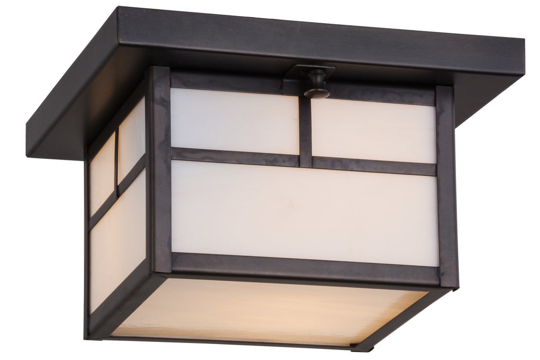 Meyda Tiffany - 87226 - One Light Flushmount - Hyde Park - Craftsman Brown