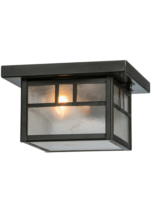 Meyda Tiffany - 87268 - One Light Flushmount - Hyde Park - Craftsman Brown