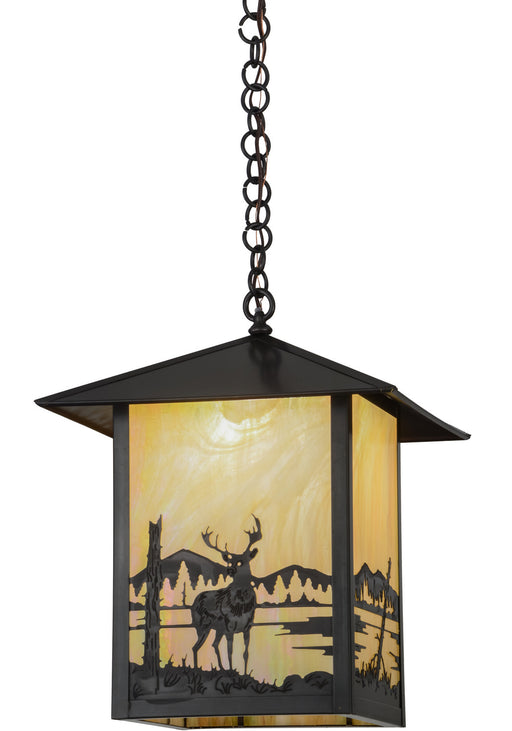 Meyda Tiffany - 96327 - One Light Pendant - Seneca - Craftsman Brown