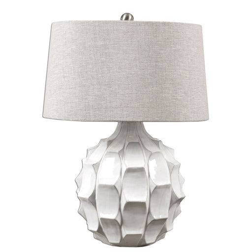Uttermost - 27052 - One Light Table Lamp - Guerina - Brushed Nickel