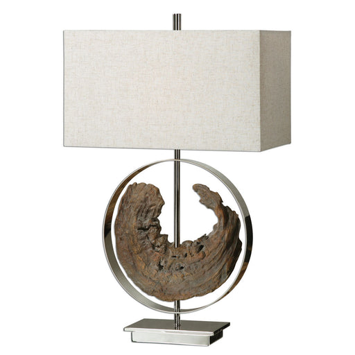 Uttermost - 27072-1 - One Light Table Lamp - Ambler - Faux Driftwood, Polished Nickel