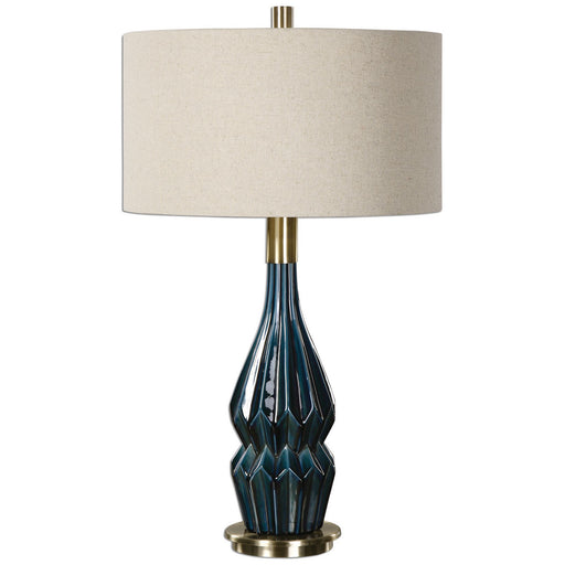 Uttermost - 27081-1 - One Light Table Lamp - Prussian - Blue Ceramic