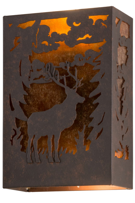 Meyda Tiffany - 120788 - Two Light Wall Sconce - Deer - Brass Tint,Brushed Nickel