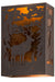Meyda Tiffany - 120788 - Two Light Wall Sconce - Deer - Brass Tint,Brushed Nickel