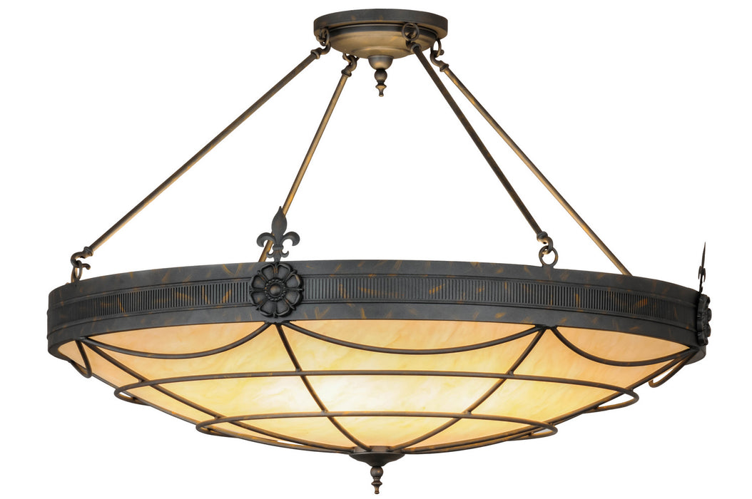 Meyda Tiffany - 121246 - Eight Light Pendant - Halcyon - French Bronzed