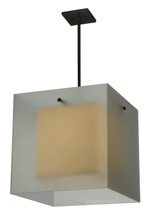 Meyda Tiffany - 130764 - One Light Pendant - Quadrato - Timeless Bronze