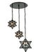 Meyda Tiffany - 130969 - Three Light Pendant - Moravian Star - Oil Rubbed Bronze