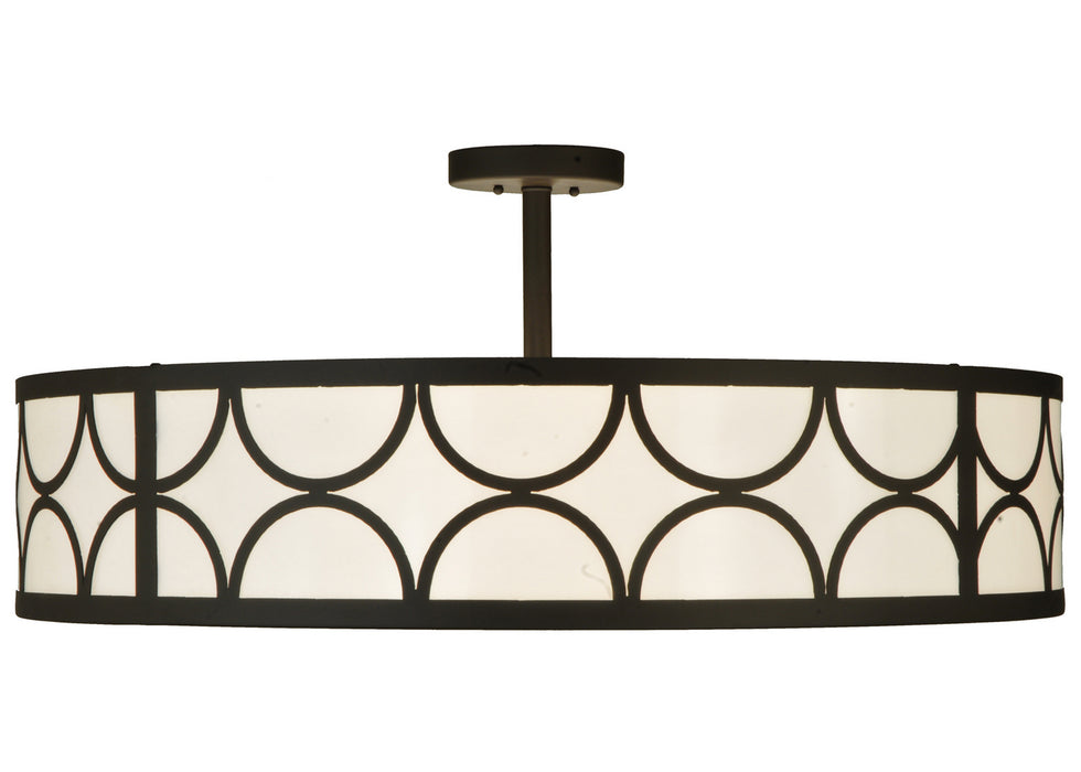 Meyda Tiffany - 132744 - Four Light Semi-Flushmount - Revival - Oil Rubbed Bronze