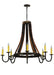 Meyda Tiffany - 135754 - Eight Light Chandelier - Barrel Stave - Natural Wood