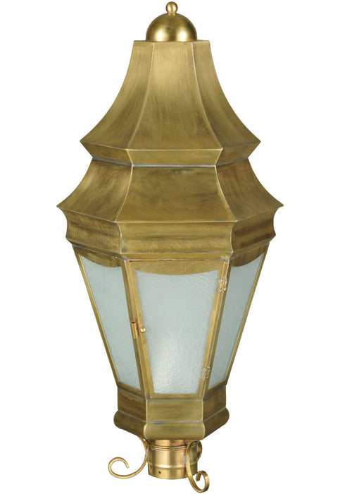 Meyda Tiffany - 136812 - One Light Post Mount - Statesboro - Satin Brass