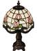 Meyda Tiffany - 136921 - One Light Mini Lamp - Roseborder - Craftsman Brown