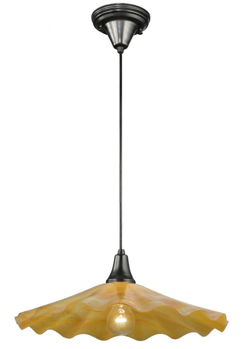 Meyda Tiffany - 137206 - One Light Pendant - Metro - Craftsman Brown
