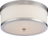 Nuvo Lighting - 60-5476 - Two Light Flush Mount - Celine - Polished Nickel