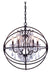 Elegant Lighting - 1130D25DB/RC - Six Light Chandelier - Geneva - Dark Bronze