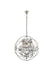 Elegant Lighting - 1130D25PN-SS/RC - Six Light Chandelier - Geneva - Polished Nickel