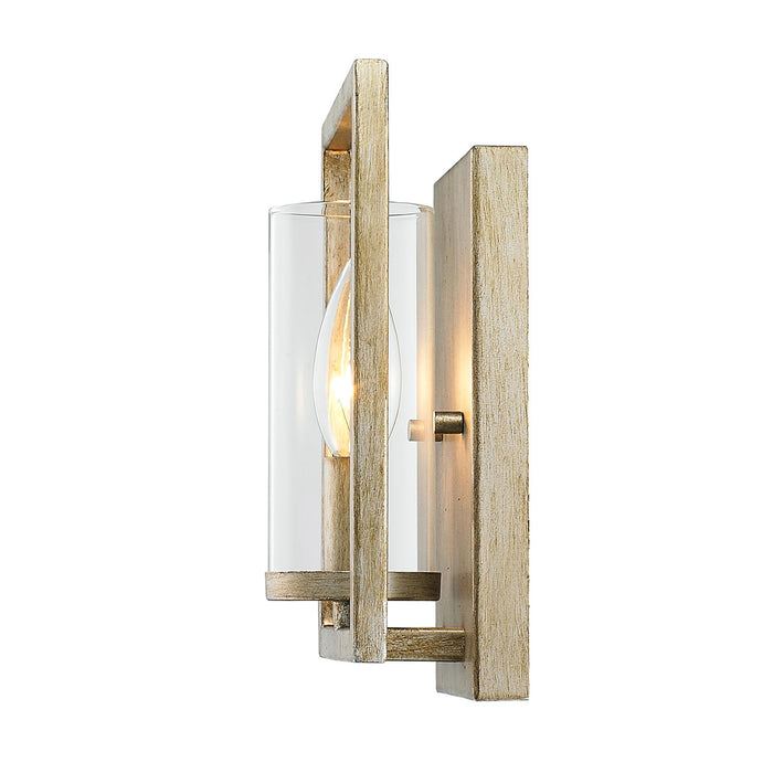 Golden - 6068-1W WG - One Light Wall Sconce - Marco - White Gold
