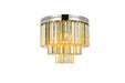 Elegant Lighting - 1201F20PN-GT/RC - Nine Light Flush Mount - Sydney - Polished Nickel