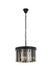 Elegant Lighting - 1208D16MB-SS/RC - Three Light Pendant - Sydney - Matte Black