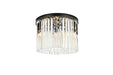 Elegant Lighting - 1208F20MB/RC - Six Light Flush Mount - Sydney - Matte Black