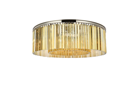 Elegant Lighting - 1208F43PN-GT/RC - Ten Light Flush Mount - Sydney - Polished Nickel