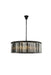 Elegant Lighting - 1208G43MB-SS/RC - Ten Light Chandelier - Sydney - Matte Black