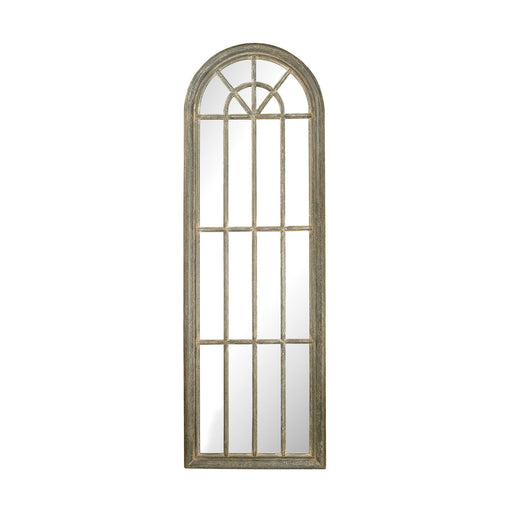 Elk Home - 6100-007 - Mirror - Arched Window - Grey Whitewash