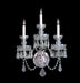 Crystorama - 5023-CH-CL-MWP - Three Light Wall Mount - Traditional Crystal - Polished Chrome