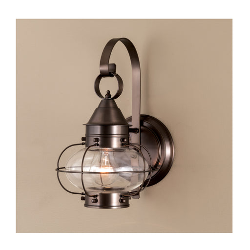 Norwell Lighting - 1323-BR-CL - One Light Wall Mount - Cottage Onion Small Wall - Bronze