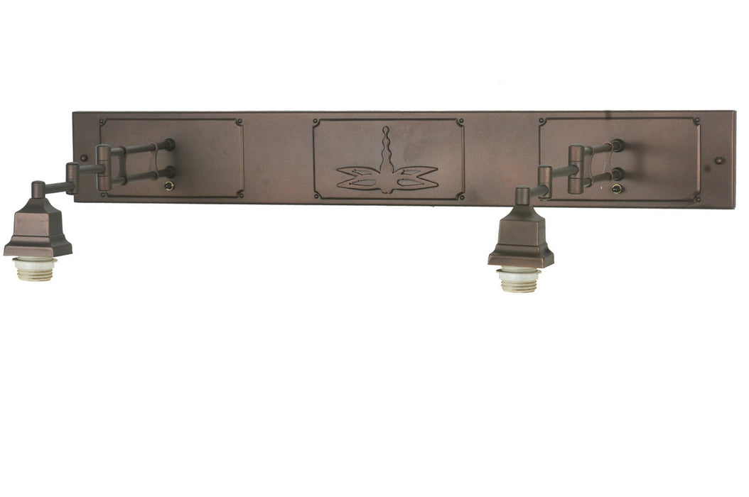Meyda Tiffany - 107598 - Two Light Wall Sconce Hardware - Dragonfly - Mahogany Bronze