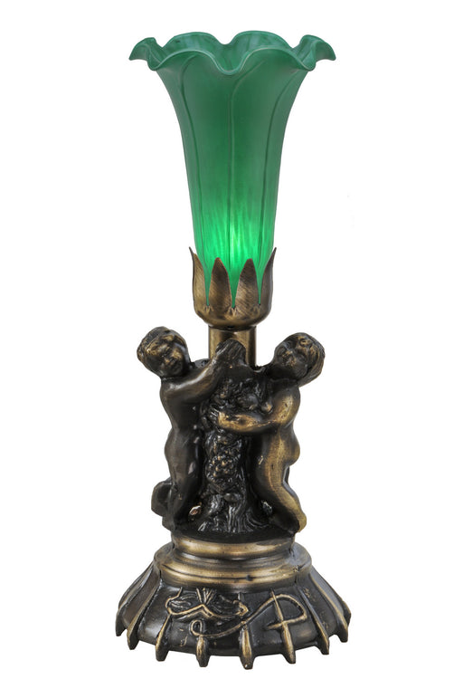 Meyda Tiffany - 11026 - One Light Mini Lamp - Twin Cherub - Antique Copper