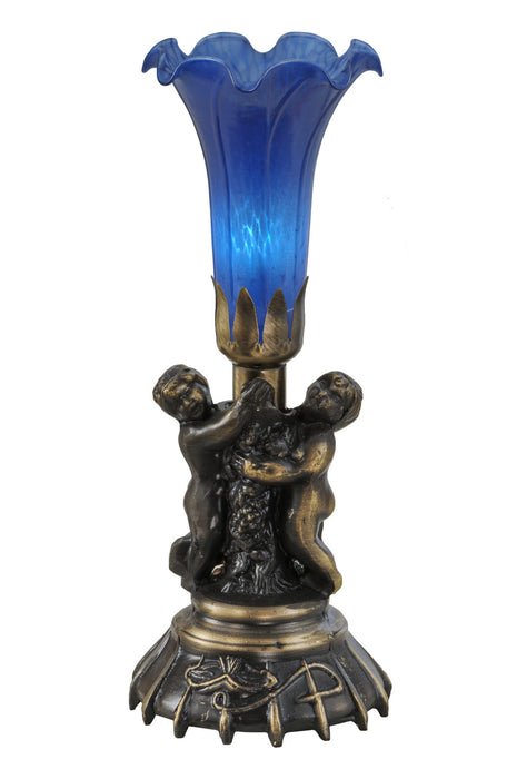 Meyda Tiffany - 11038 - One Light Mini Lamp - Twin Cherub - Antique Copper