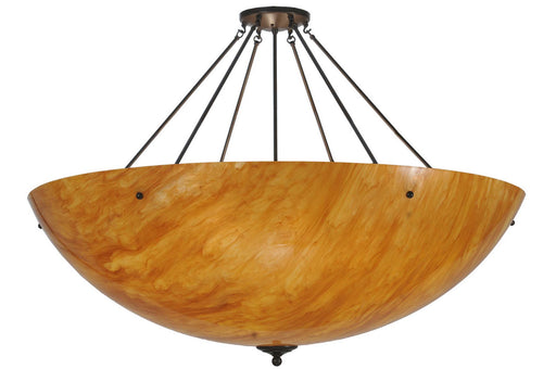 Meyda Tiffany - 111816 - Eight Light Semi-Flushmount - Madison - Timeless Bronze