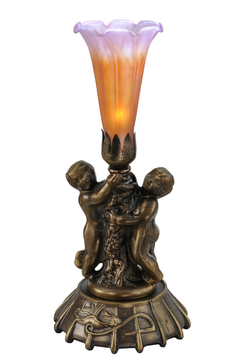 Meyda Tiffany - 11500 - One Light Mini Lamp - Twin Cherub - Antique Copper