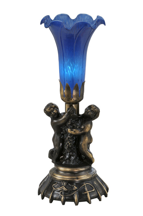 Meyda Tiffany - 11533 - One Light Mini Lamp - Twin Cherub - Antique Copper