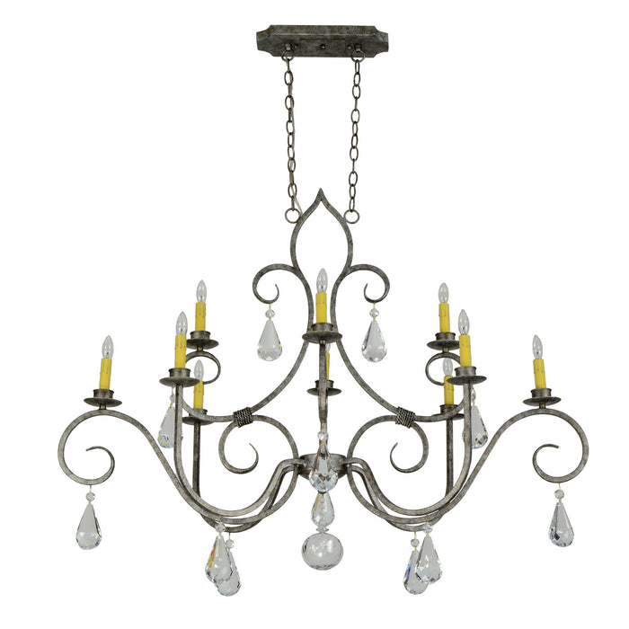 Meyda Tiffany - 117638 - Ten Light Chandelier - Celine - Hurricane Shades