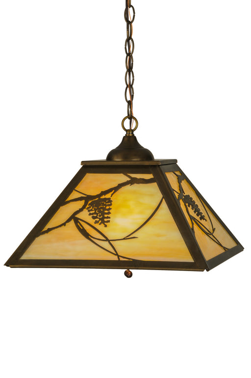 Meyda Tiffany - 118569 - Two Light Pendant - Whispering Pines - Antique Copper