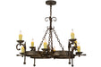 Meyda Tiffany - 119771 - Eight Light Chandelier - Andorra - Gilded Tobacco