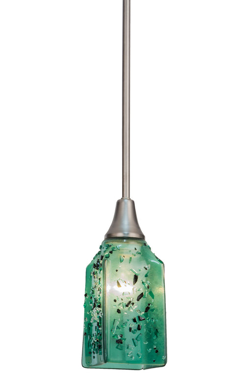 Meyda Tiffany - 122590 - One Light Pendant - Metro Fusion - Brushed Nickel