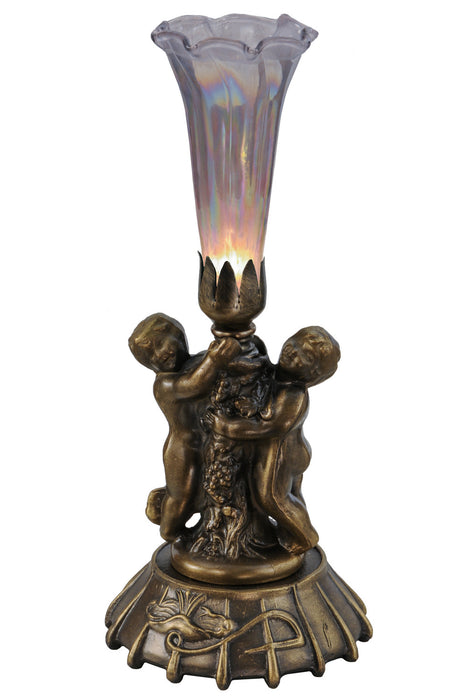 Meyda Tiffany - 12502 - One Light Mini Lamp - Twin Cherub - Antique Copper