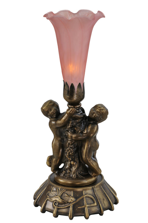Meyda Tiffany - 12522 - One Light Mini Lamp - Twin Cherub - Antique Copper